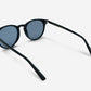 New-depp, Round sunglasses for men and women blue lens UV400 protection
