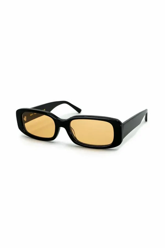 ROXIE, Rectangular sunglasses for men and women orange lens UV400 protection