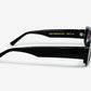 ROXIE, Rectangular sunglasses for men and women purple lens UV400 protection