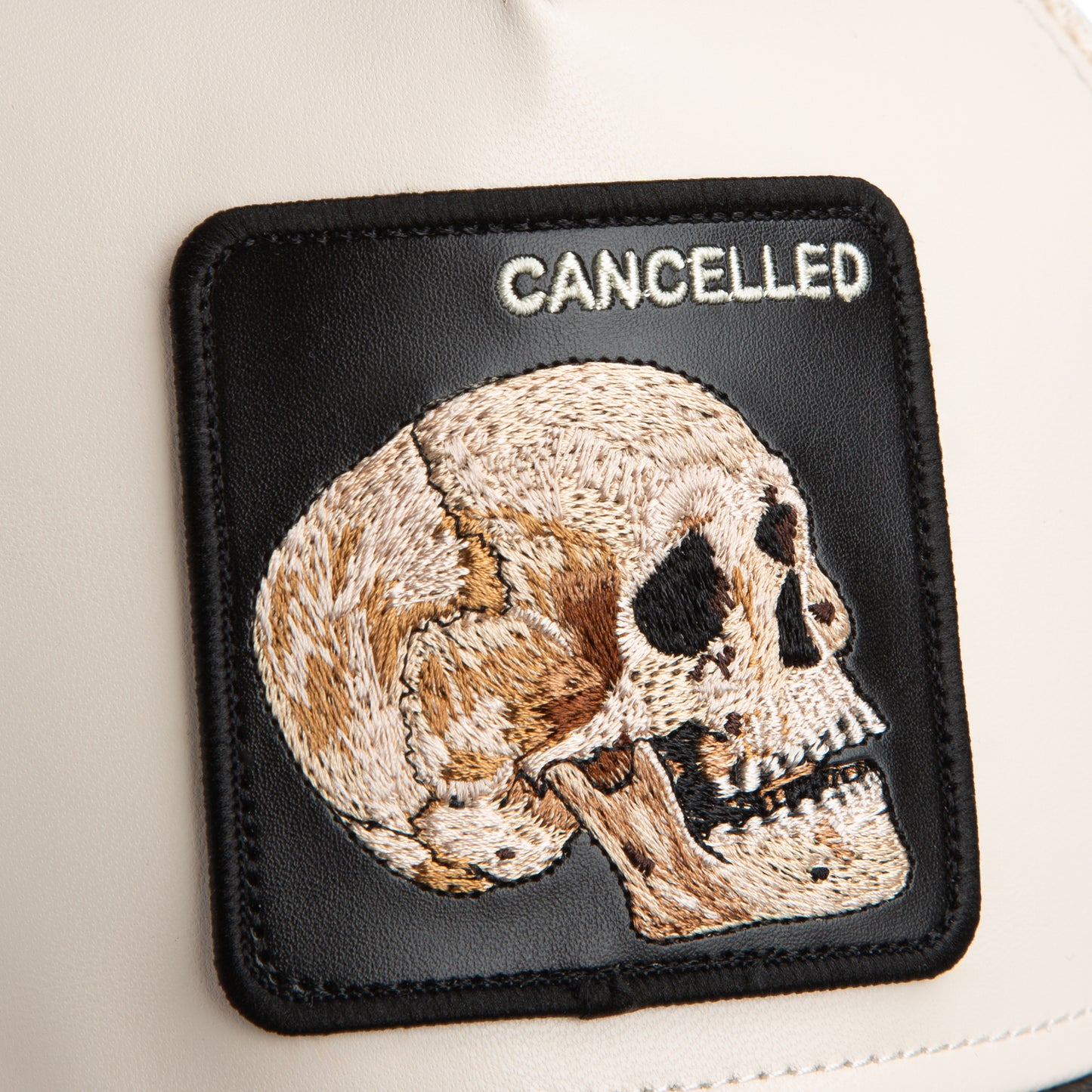 Goorin Bros. Faux Leather Skull Trucker Cap
