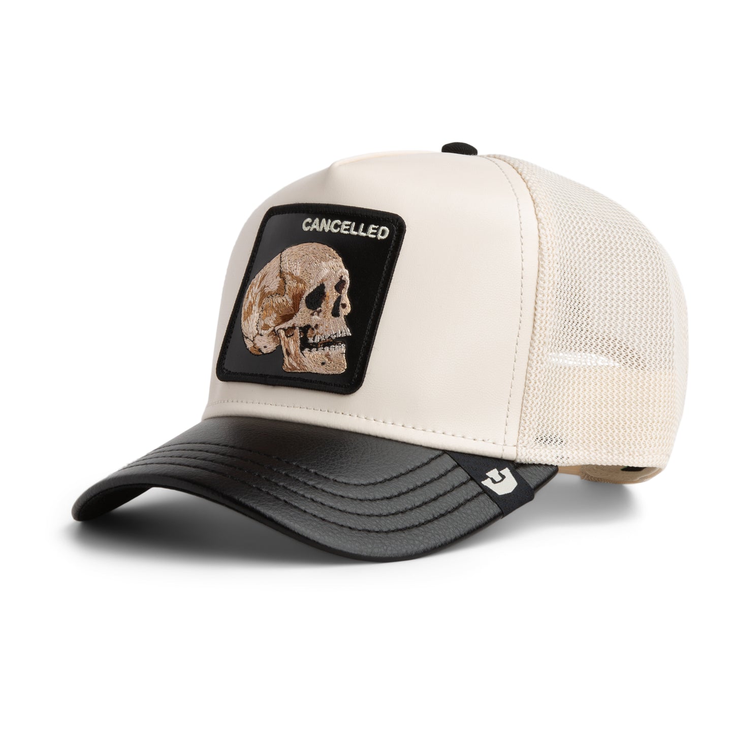 Goorin Bros. Faux Leather Skull Trucker Cap