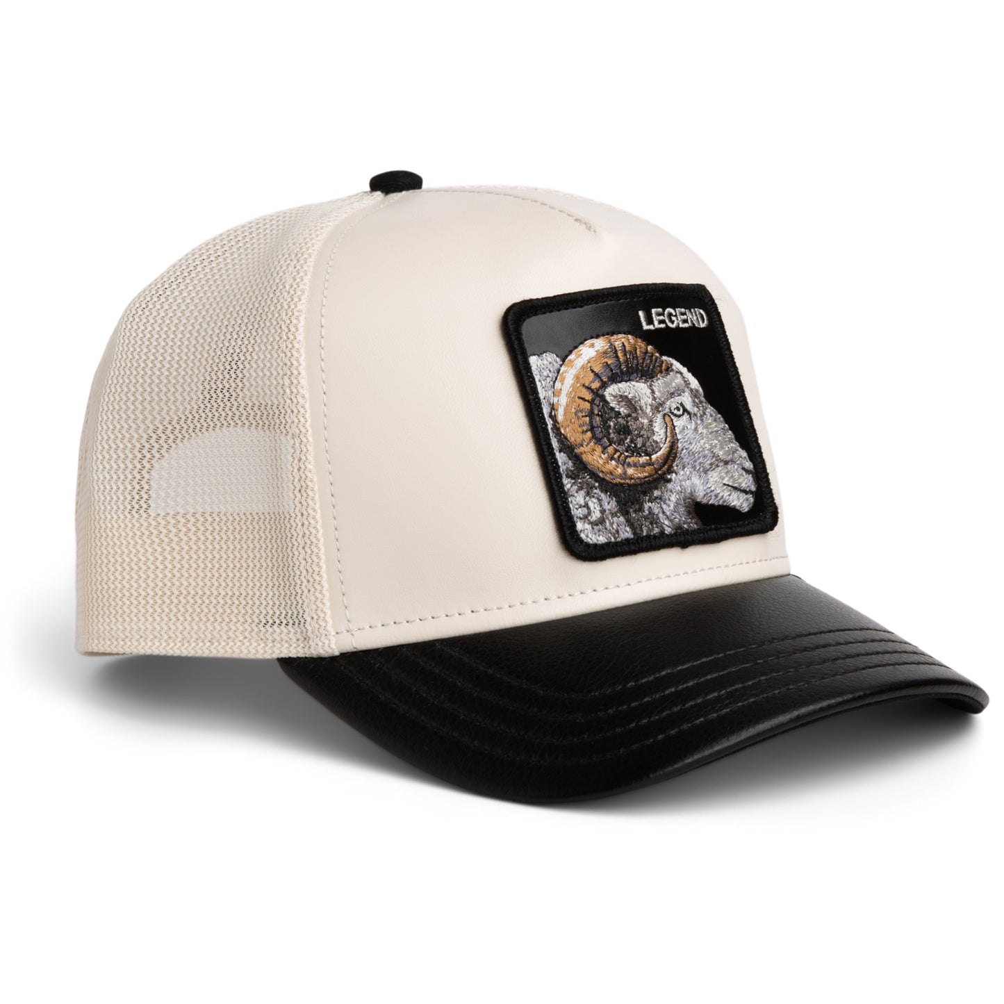 Goorin Bros. Faux Leather Ram Trucker Cap