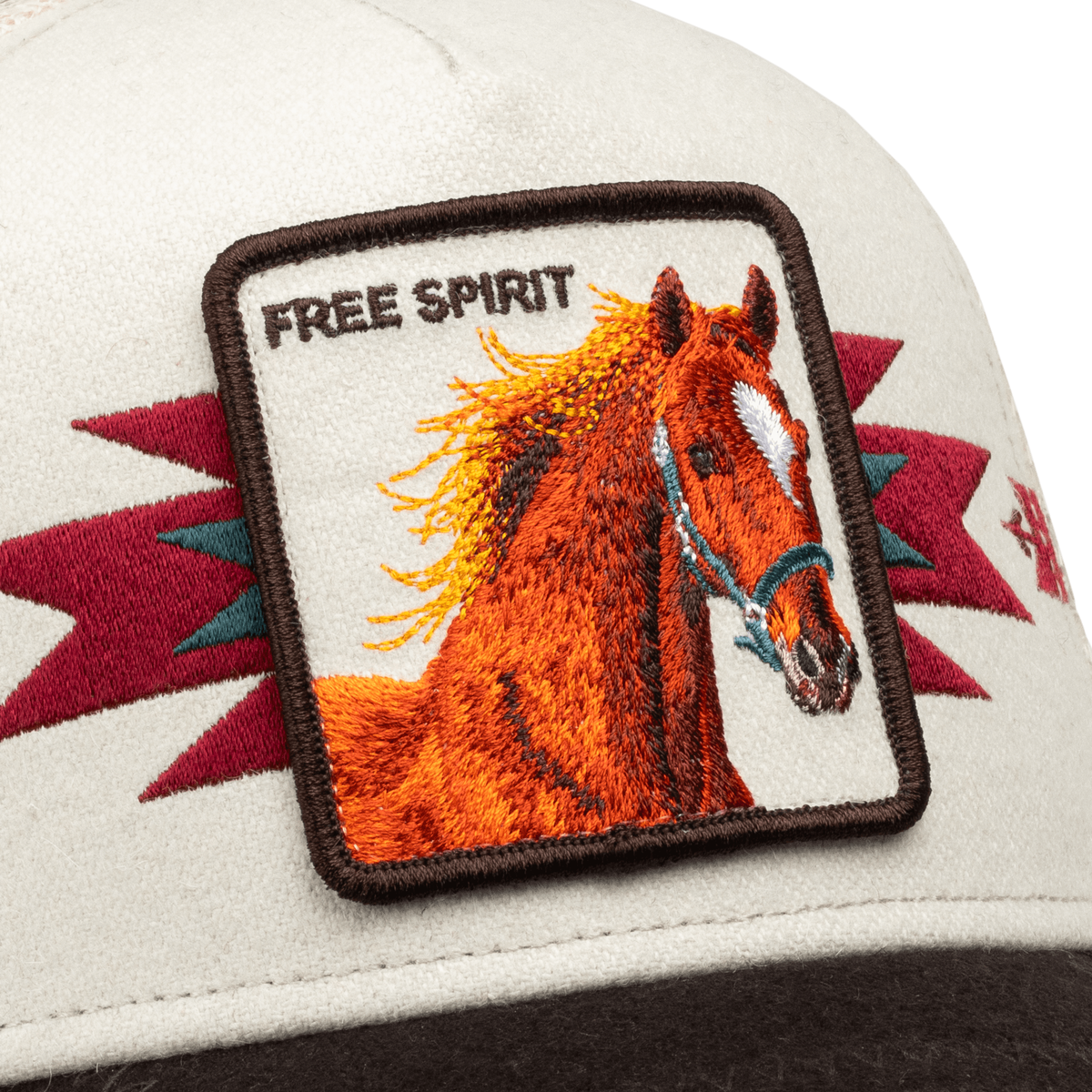 Goorin Bros. Canyon Free Spirit Trucker Hat - Chalk/Brown
