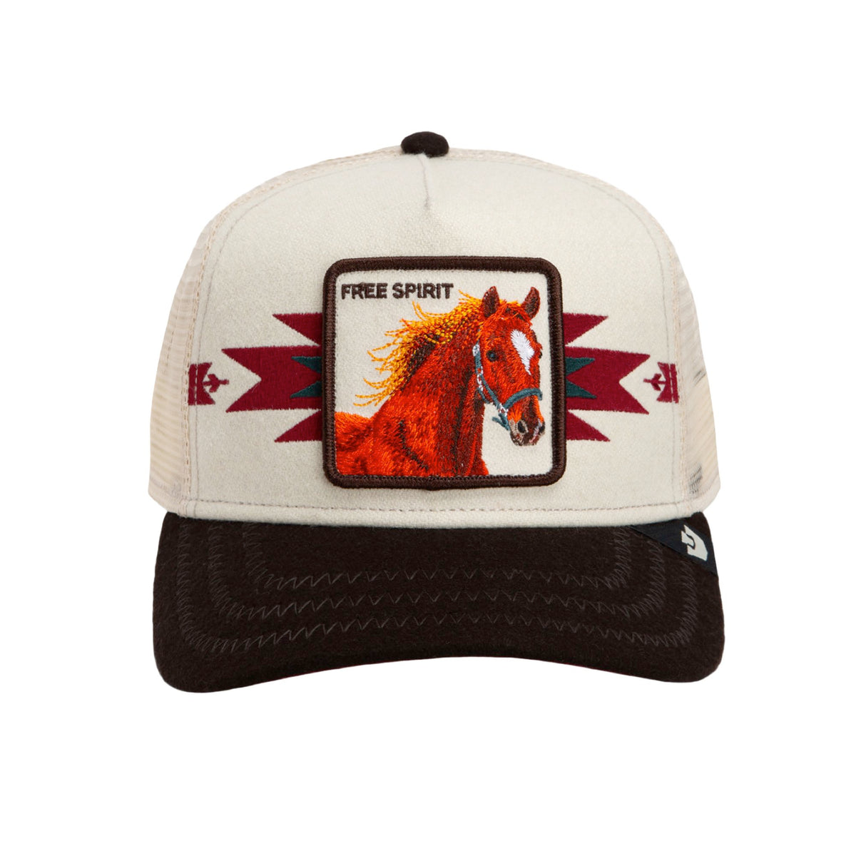 Goorin Bros. Canyon Free Spirit Trucker Hat - Chalk/Brown