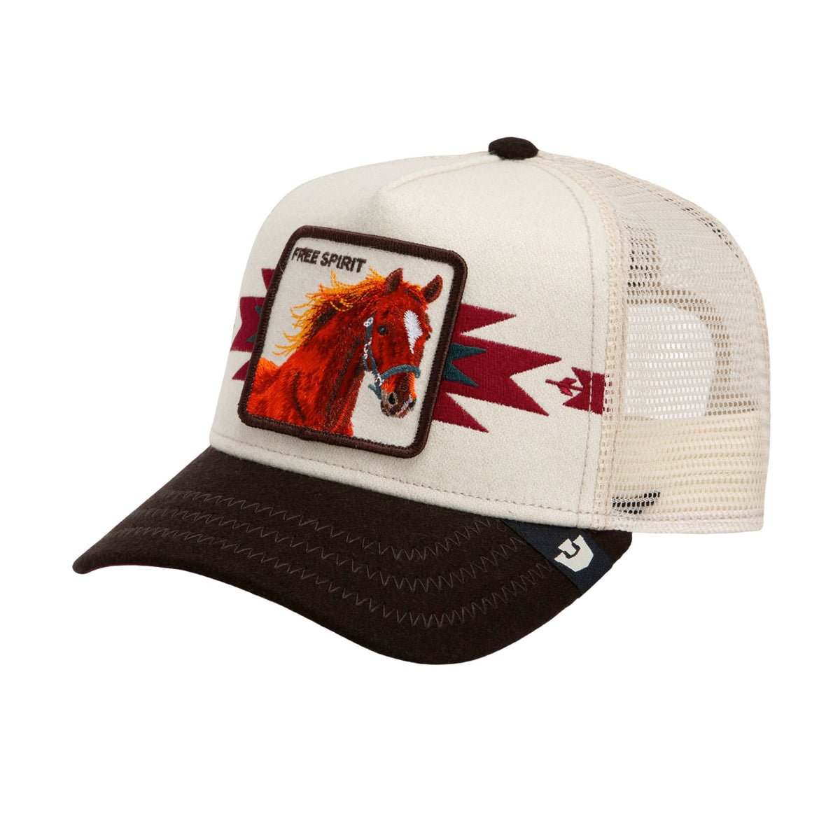 Goorin Bros. Canyon Free Spirit Trucker Hat - Chalk/Brown