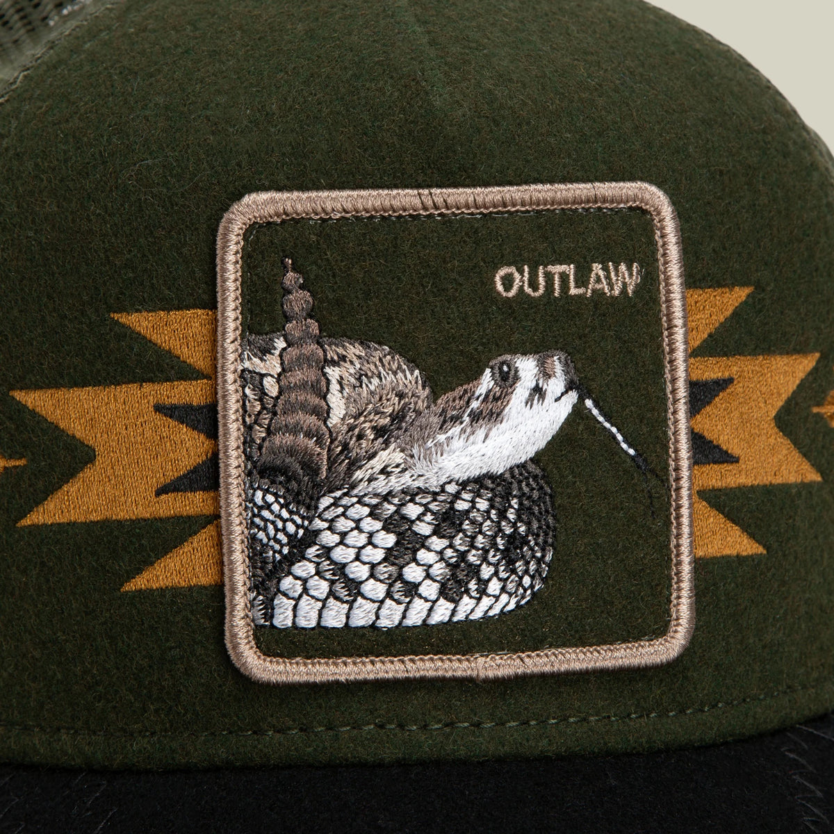 Goorin Bros. Canyon Outlaw Trucker Hat - Deep Olive / Black