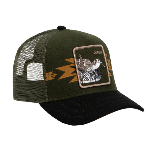Goorin Bros. Canyon Outlaw Trucker Hat - Deep Olive / Black