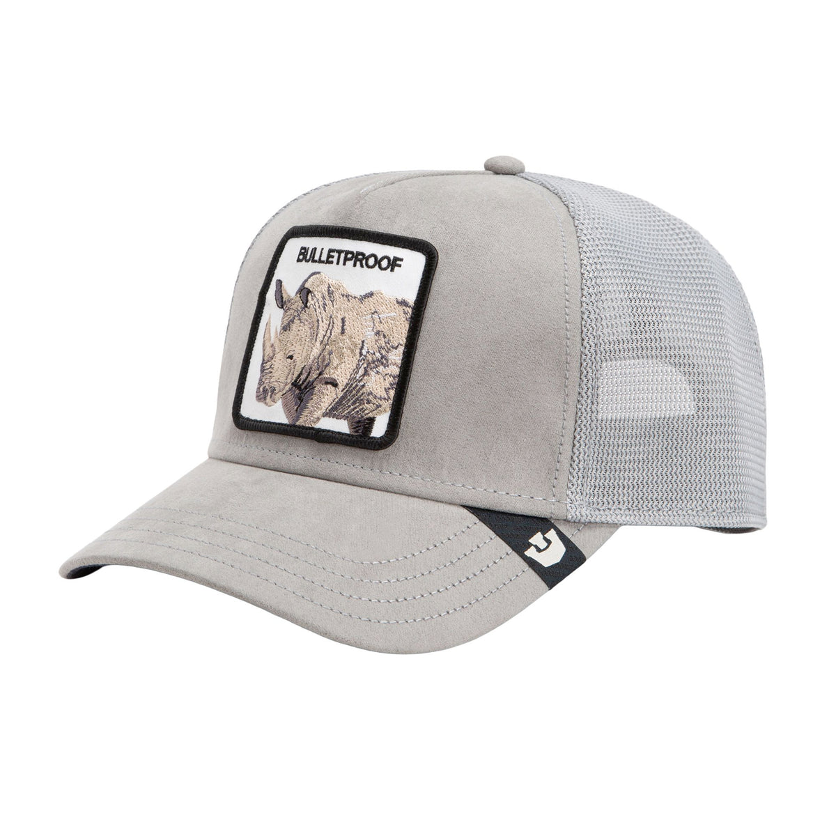 Goorin Bros. The Farm "Bulletproof" Rhino Trucker Hat | Premium Grey Suede