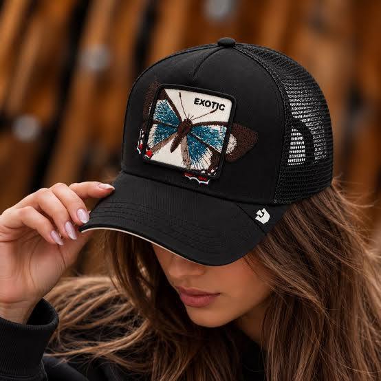 Goorin Bros. Over the Line Butterfly Trucker Hat - Exotic (Void Black)