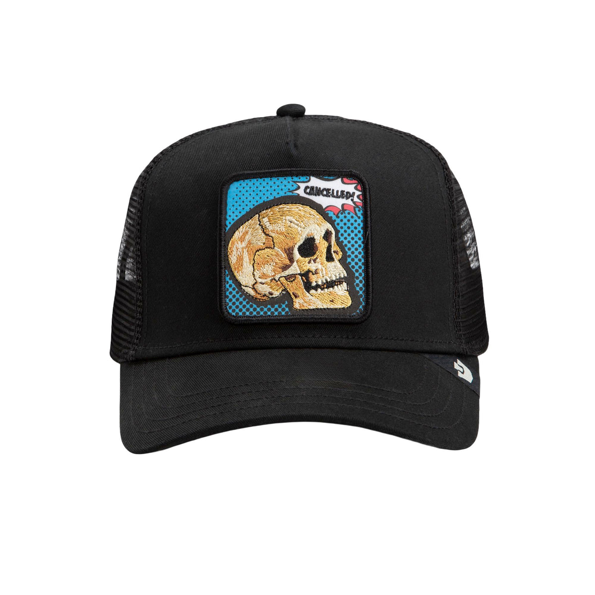 Goorin Bros Pop Art Cancelled Skull Trucker Hat - Void Black