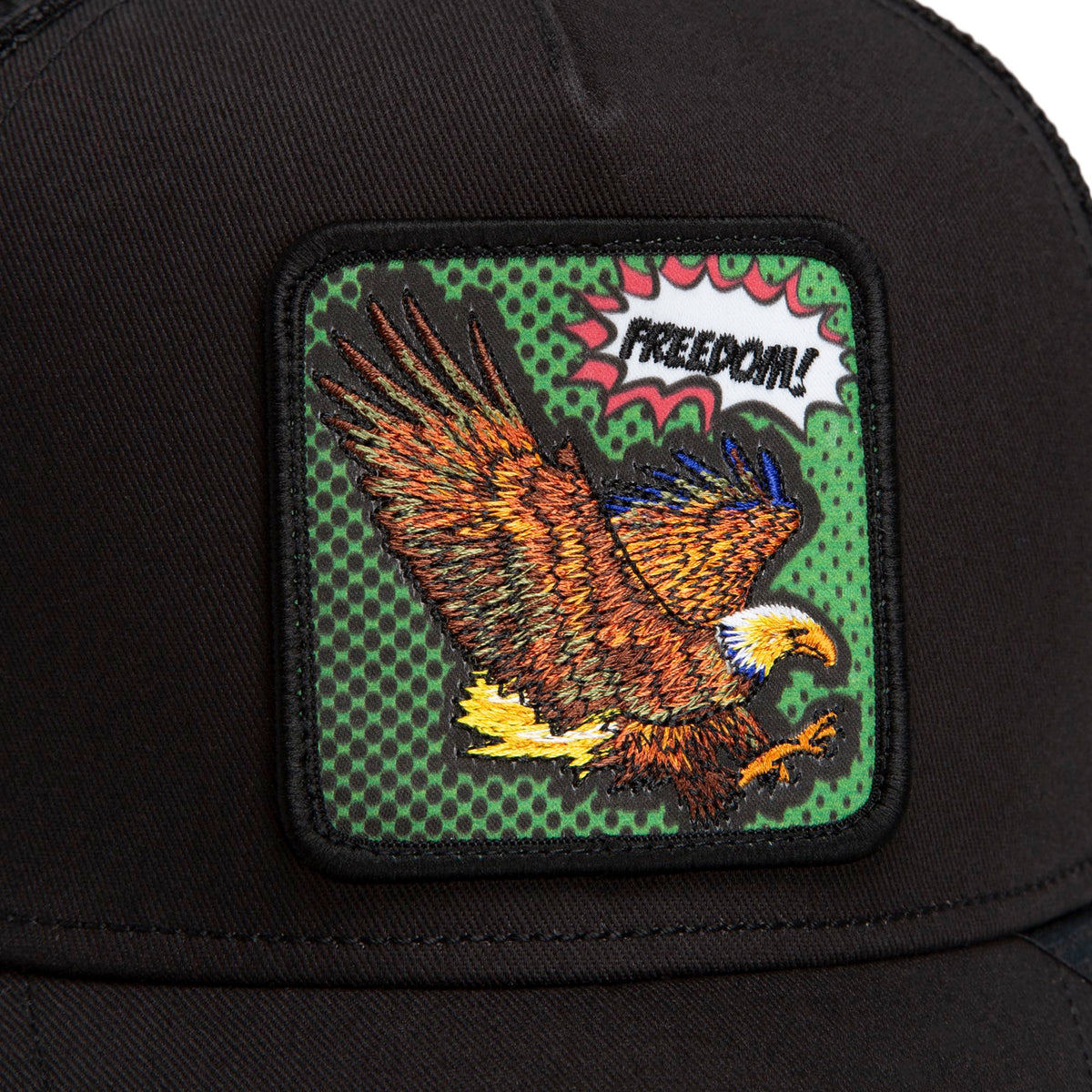 Goorin Bros. POPArt The Farm Freedom Eagle Trucker Hat - Void Black