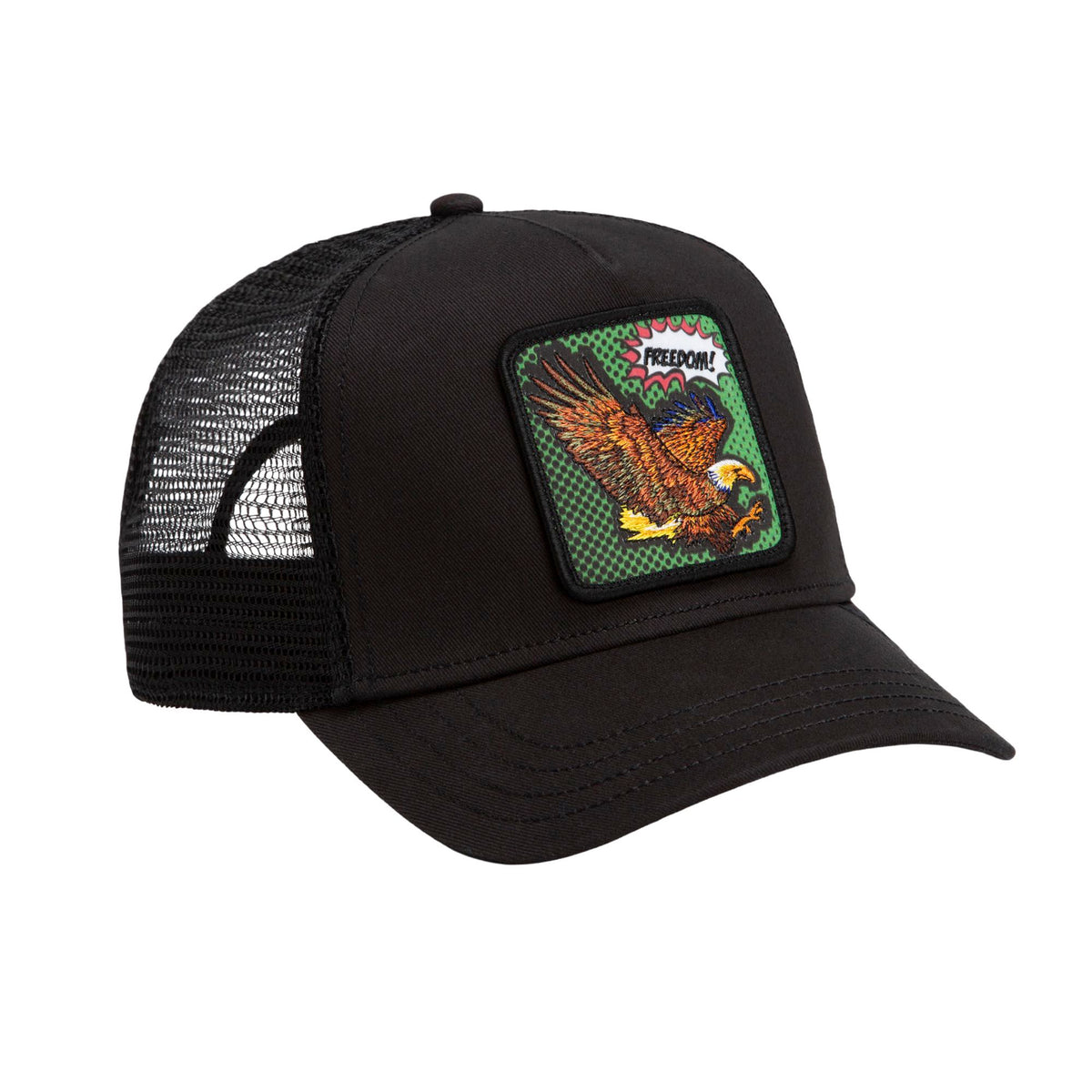 Goorin Bros. POPArt The Farm Freedom Eagle Trucker Hat - Void Black