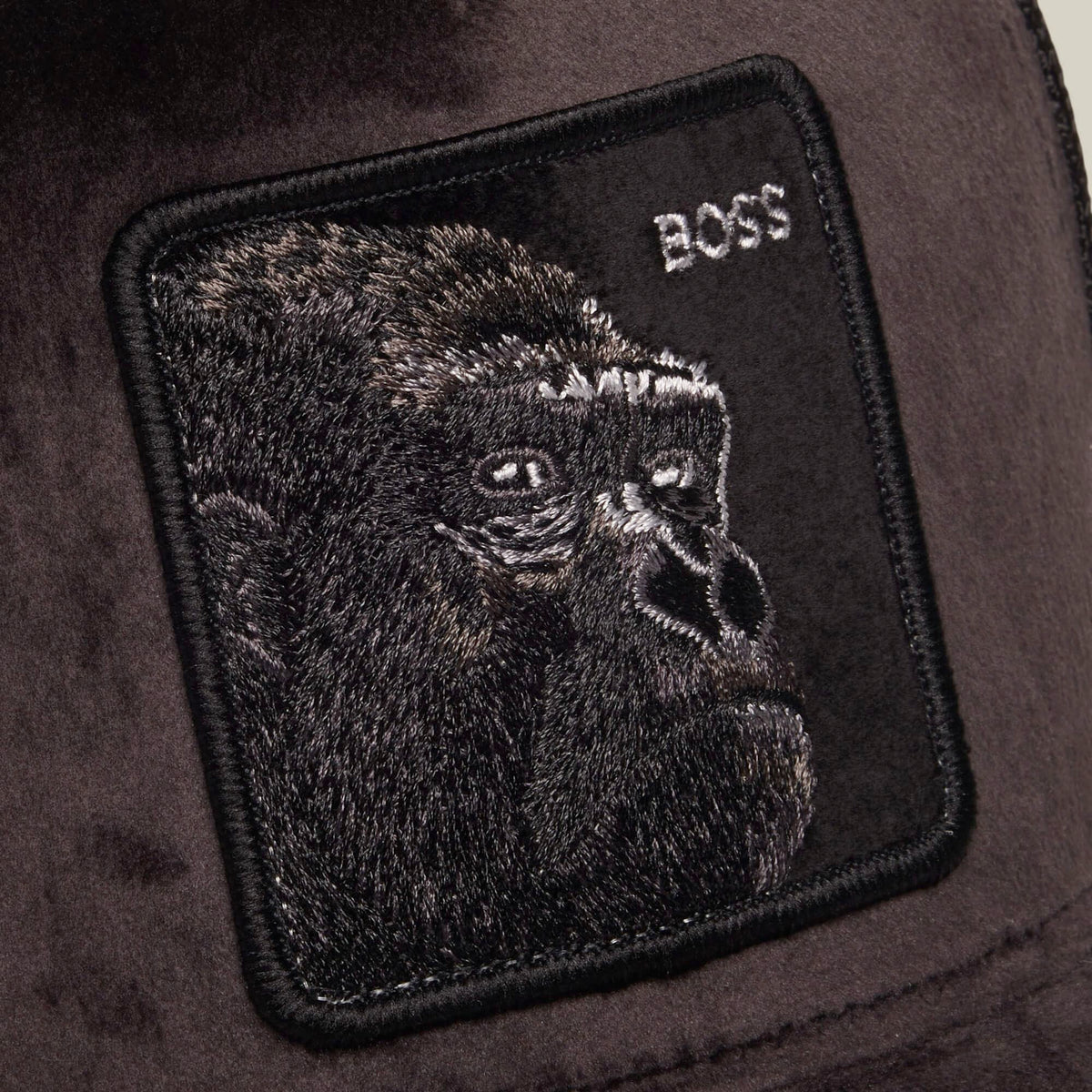 Goorin Bros. Velour Boss Gorilla Trucker Hat – Limited Edition Black