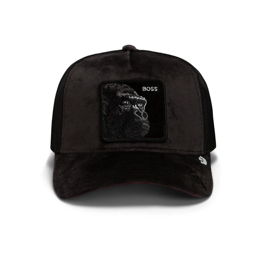 Goorin Bros. Velour Boss Gorilla Trucker Hat – Limited Edition Black
