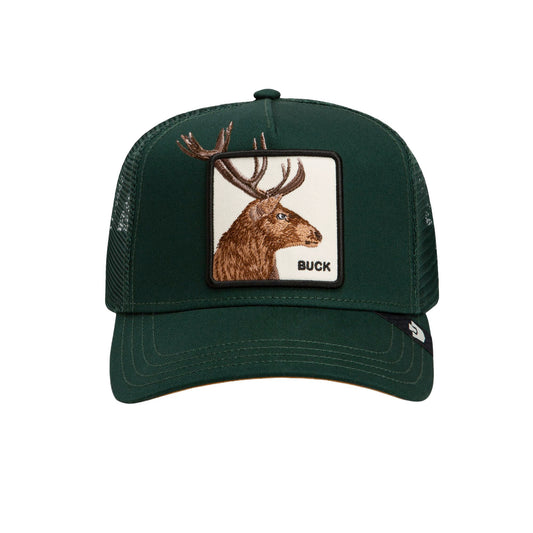 Goorin Bros. Animal Farm "Over the Line Buck" Trucker Hat – Guard Green