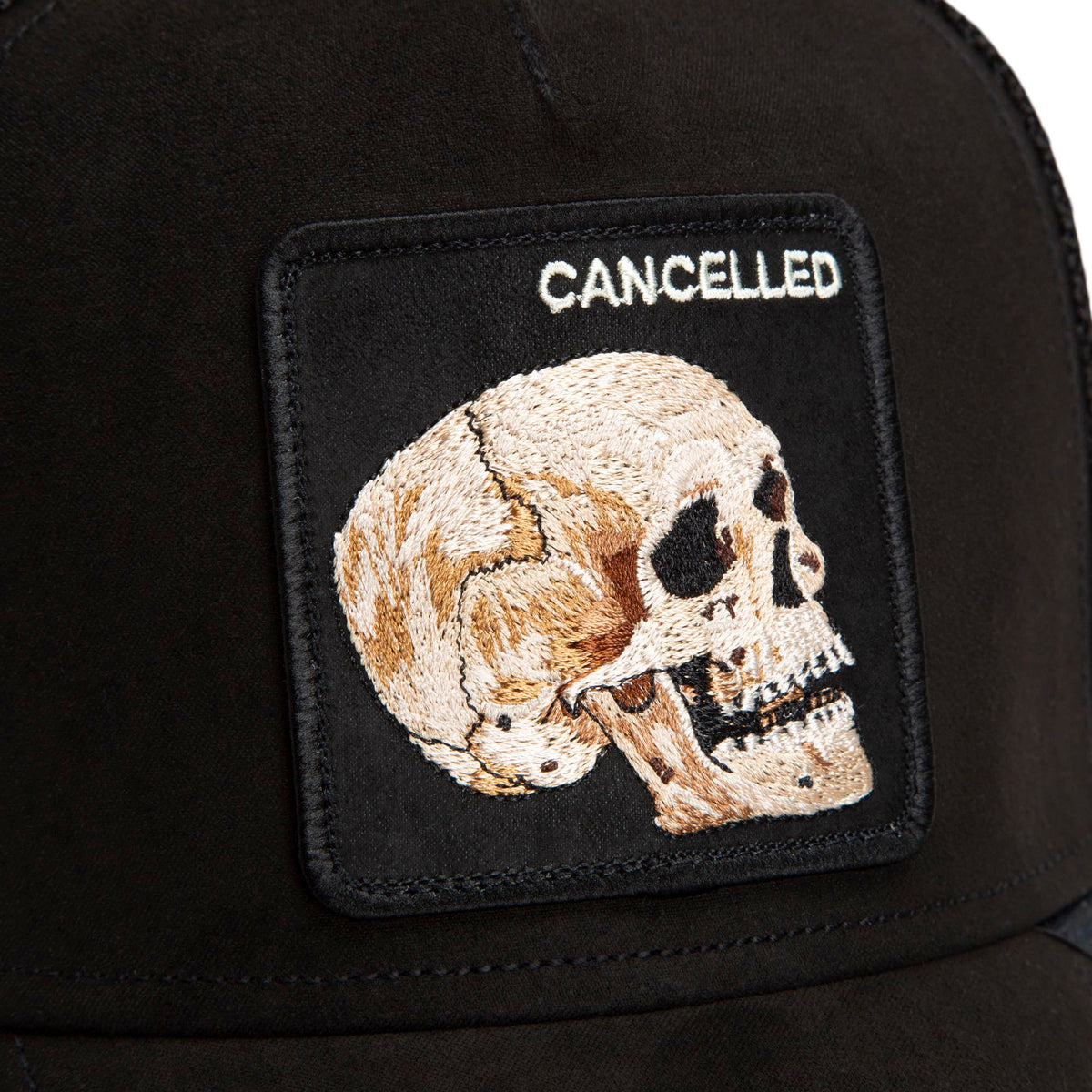 Goorin Bros. The Cancelled Skull Trucker Hat – Void Black