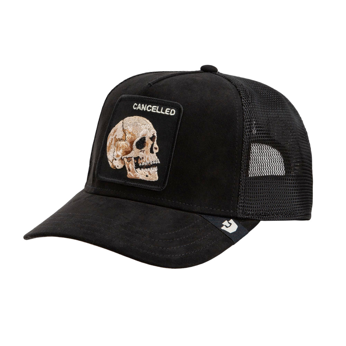 Goorin Bros. The Cancelled Skull Trucker Hat – Void Black