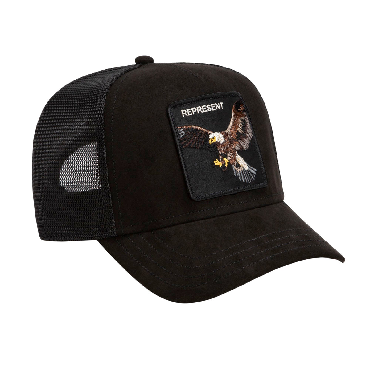 Goorin Bros. Represent Eagle Trucker Hat – Suede Void Edition