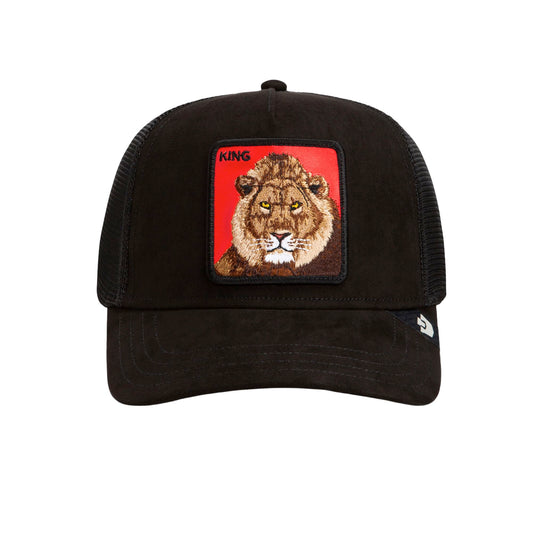 Goorin Bros. King Lion Trucker Hat - Black Velvet/Microsuede Cap