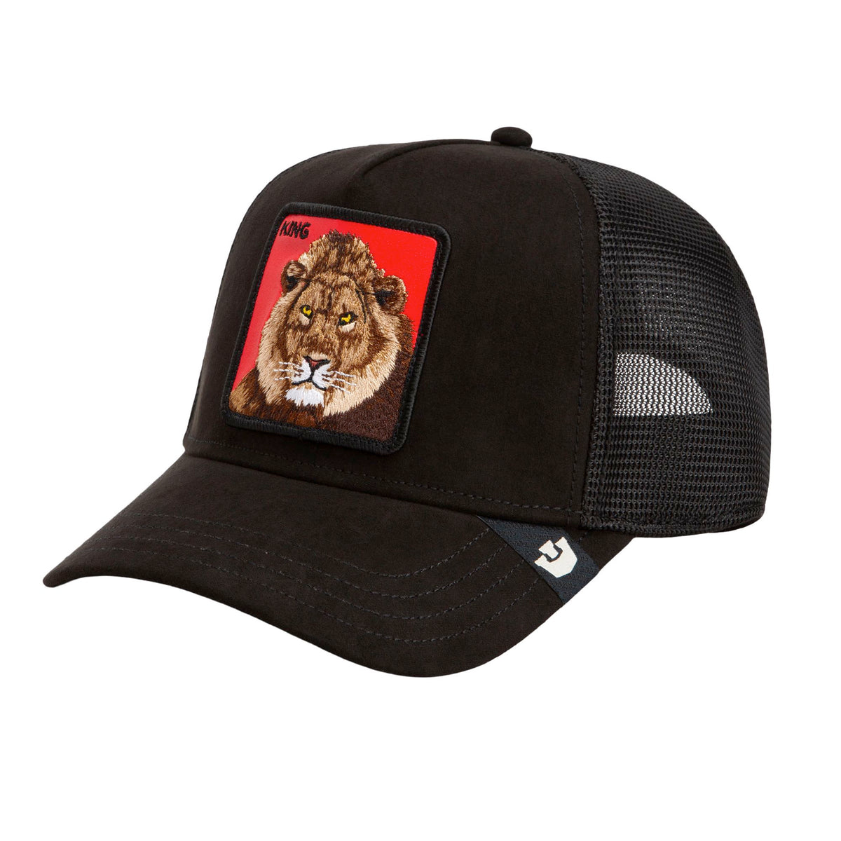 Goorin Bros. King Lion Trucker Hat - Black Velvet/Microsuede Cap