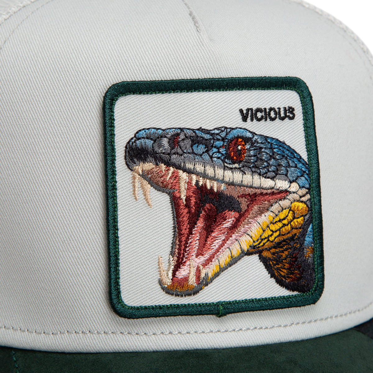 Goorin Bros. Vicious Snake Suede Trucker Hat – Guard/Grey