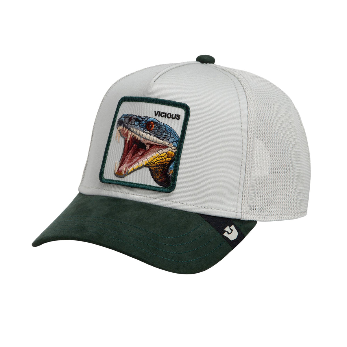 Goorin Bros. Vicious Snake Suede Trucker Hat – Guard/Grey