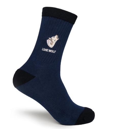 Goorin Bros " Moon Kick" Socks in Navy Color
