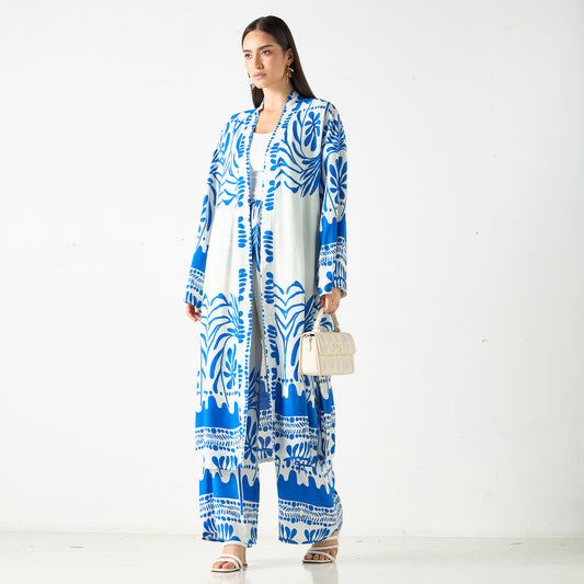 Sinoir AOP Co -Ord set White/Blue