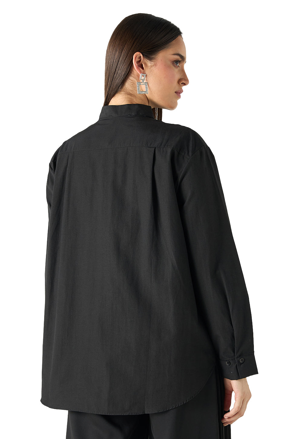 Mandarin Long Sleeves Collar Shirt