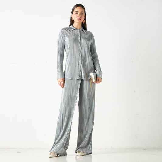 Sinoir Co-Ord set Grey Metallic