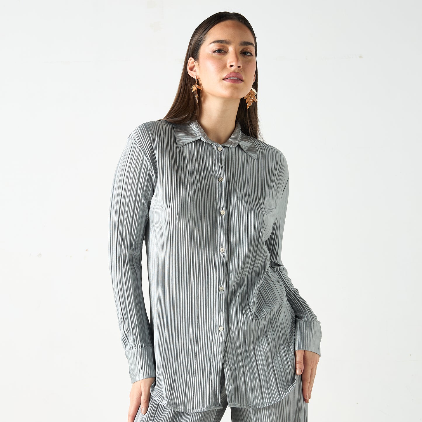 Sinoir Co-Ord set Grey Metallic