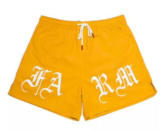 Goorin Bros "Drop It Like Its Yacht" Swim Shorts in Yellow Color