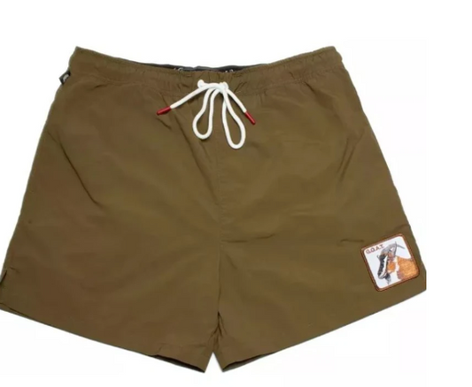 Goorin Bros "Goats On A Boat" Swim Shorts in Olive Color