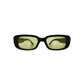 ROXIE, Rectangular sunglasses for men and women orange lens UV400 protection