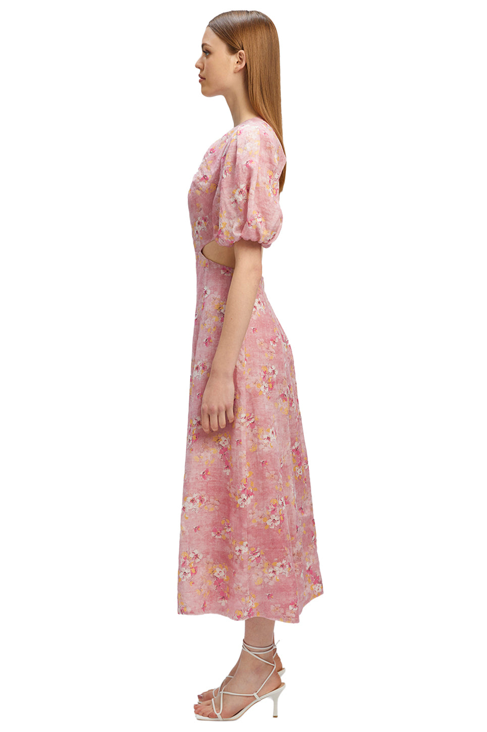 Malina Floral Midi  Dress