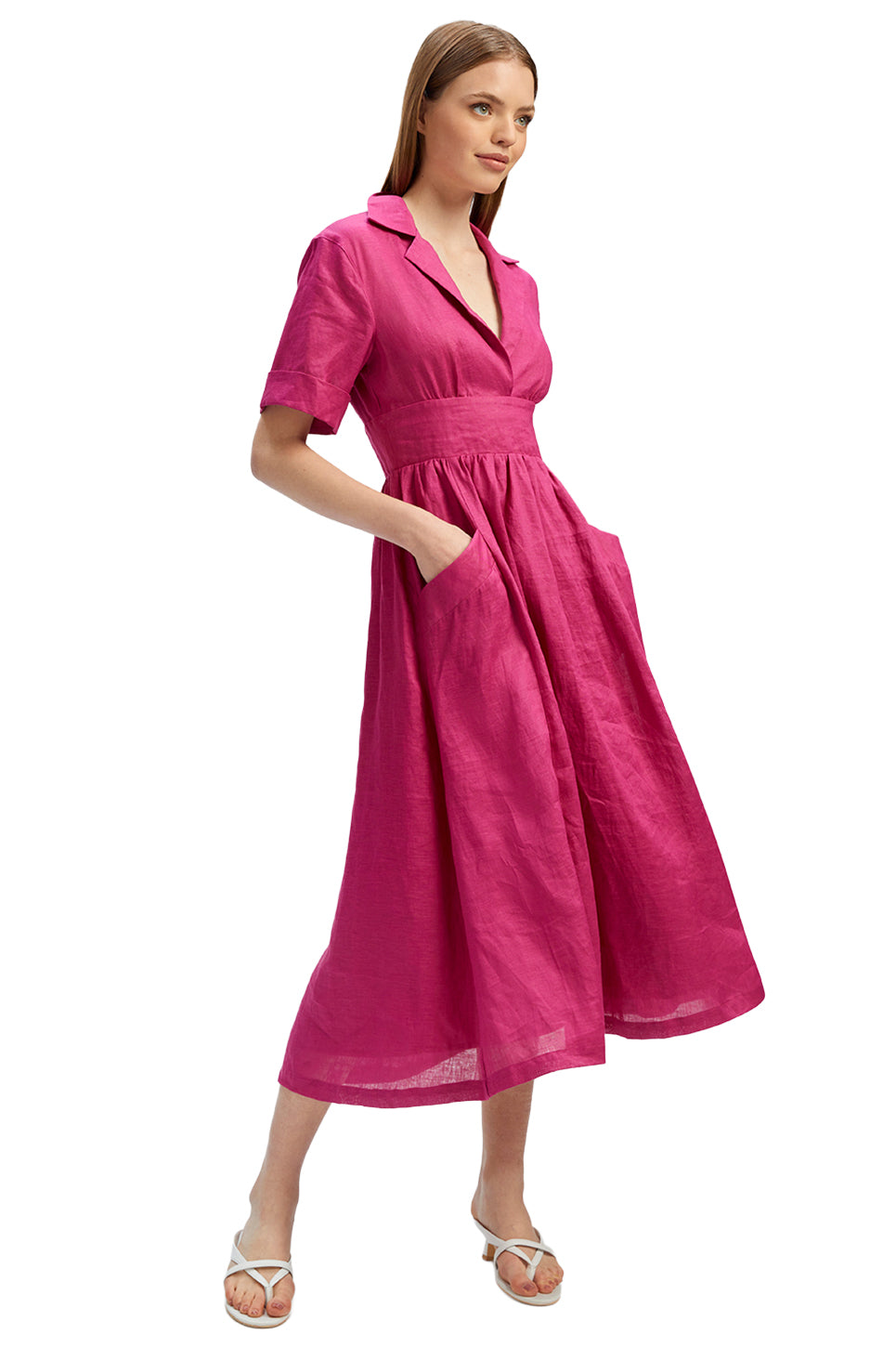 Hazel Linen Shirt Dress