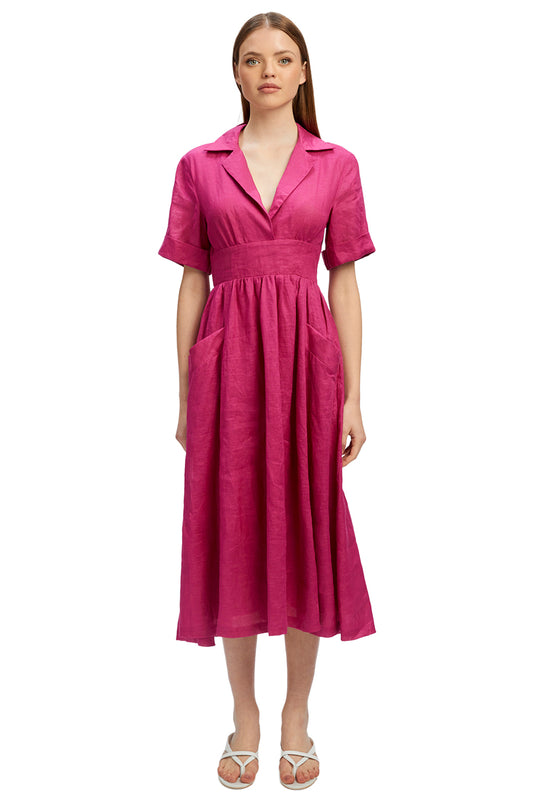 Hazel Linen Shirt Dress