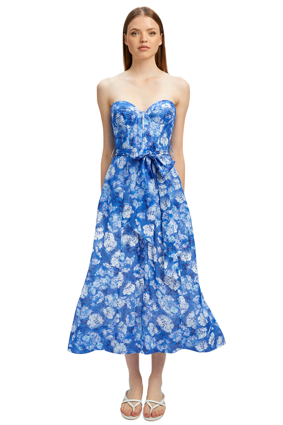 Vibrant Floral Midi Dress