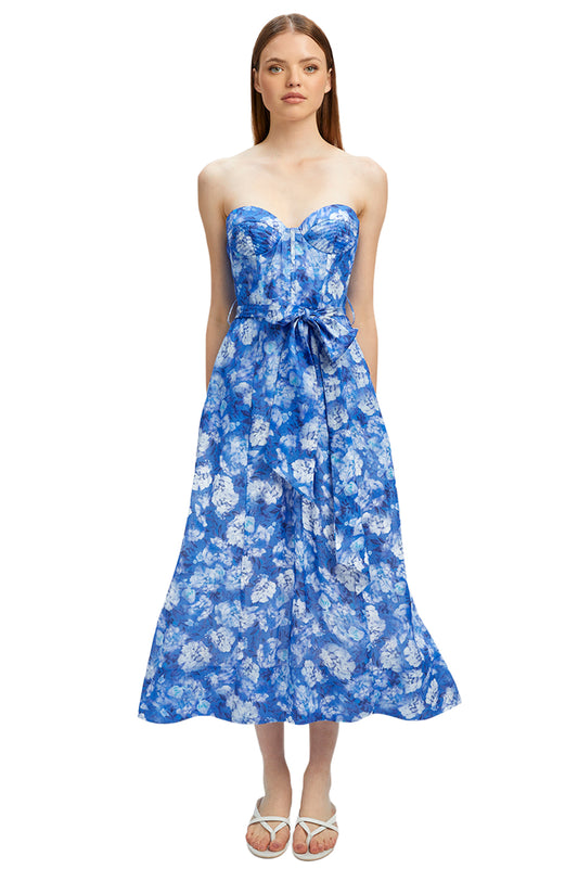 Vibrant Floral Midi Dress