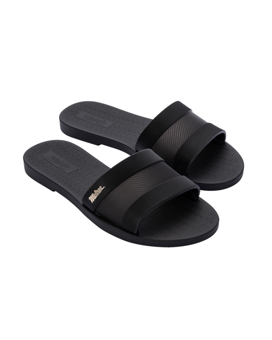 Melissa Sun Hollywood Sliders In Black