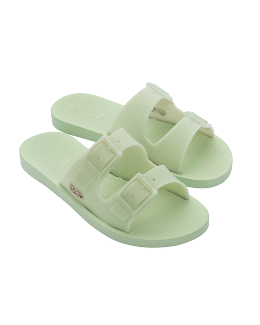 Melissa Sun Malibu Sliders In Green