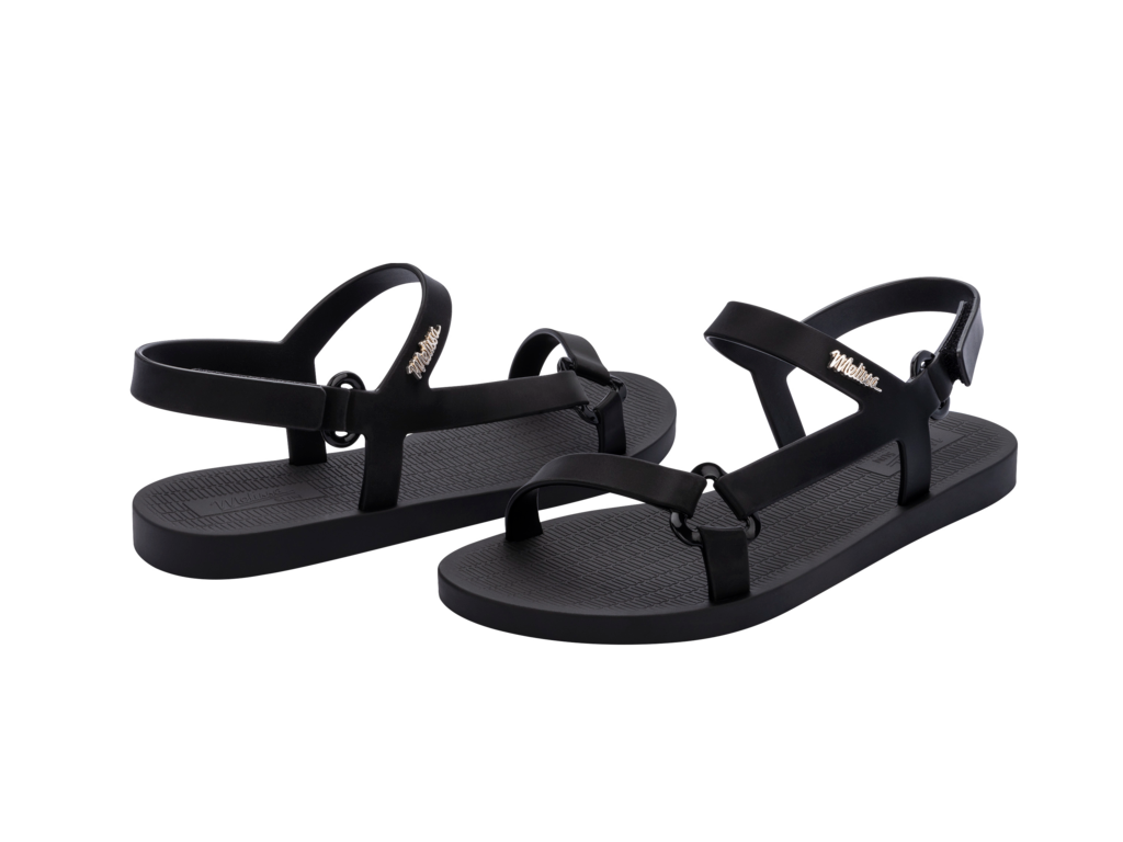 Melissa Sun Downtown Sandal In Black