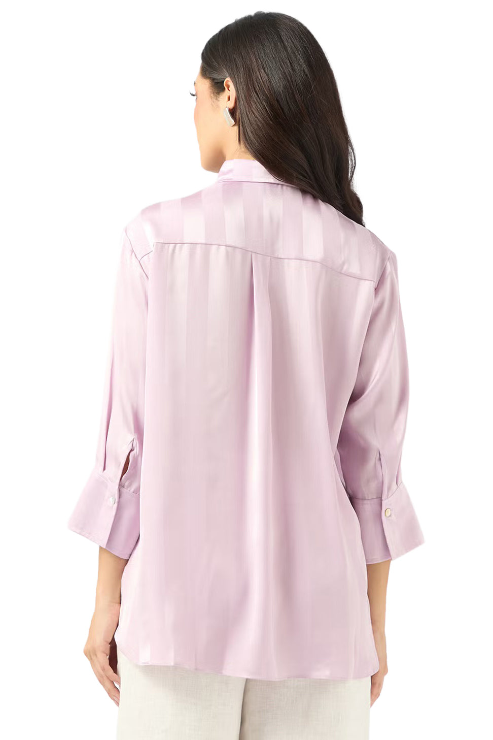 Satin Classic Button Down Shirt