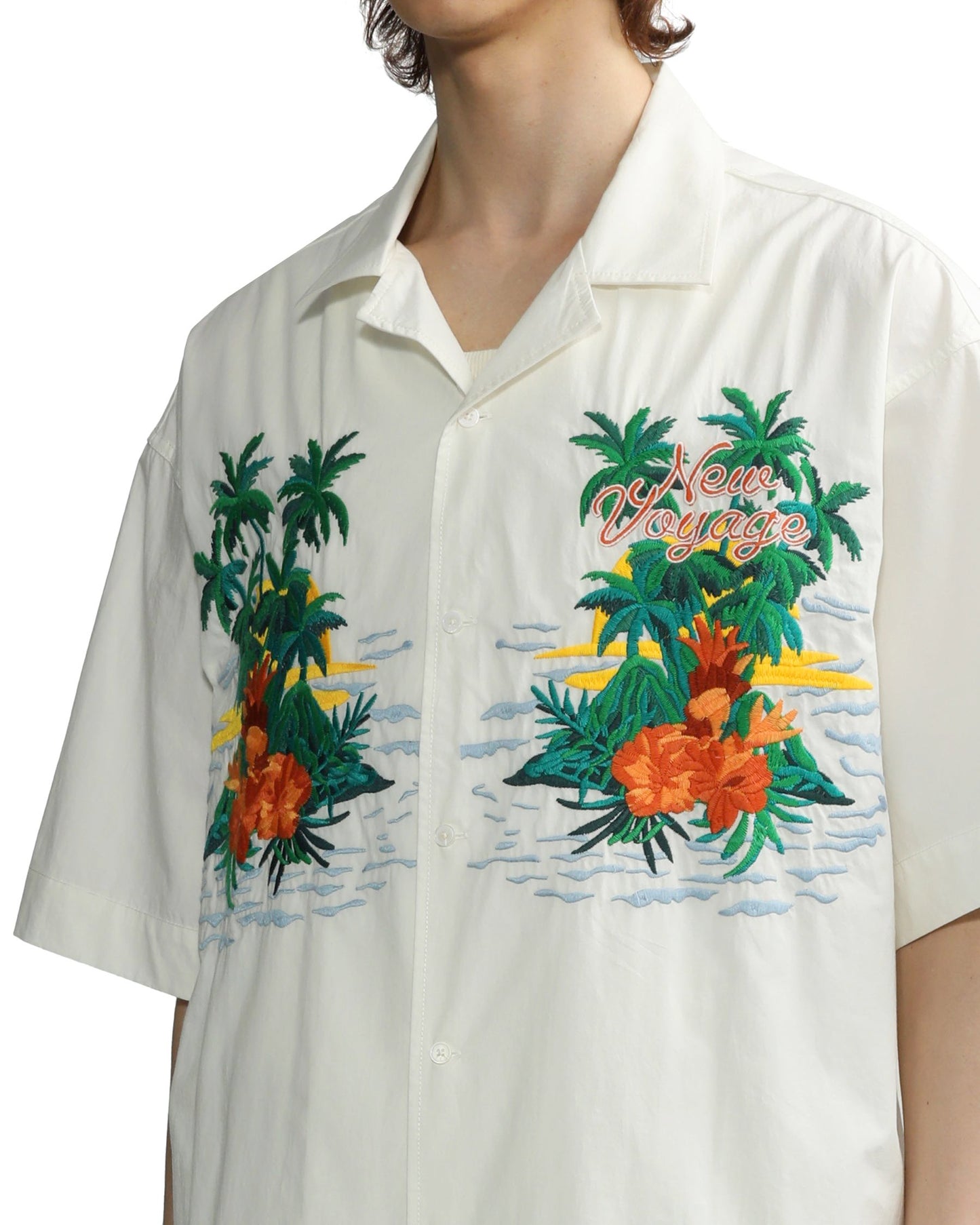 Men's Relaxed Fit Hawaii Shirt in White