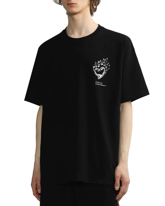 Men's Burning Love T-shirt in Black