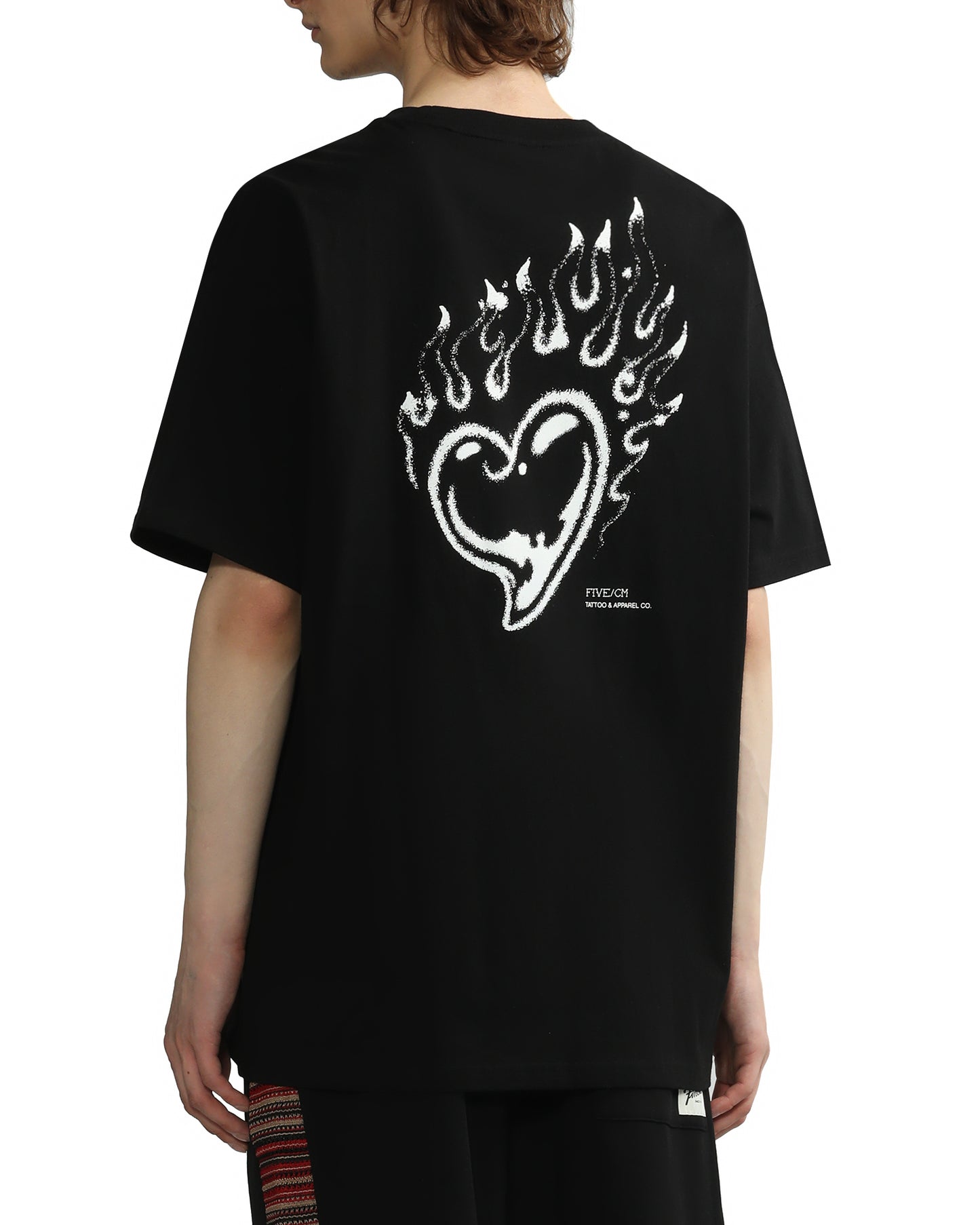 Men's Burning Love T-shirt in Black