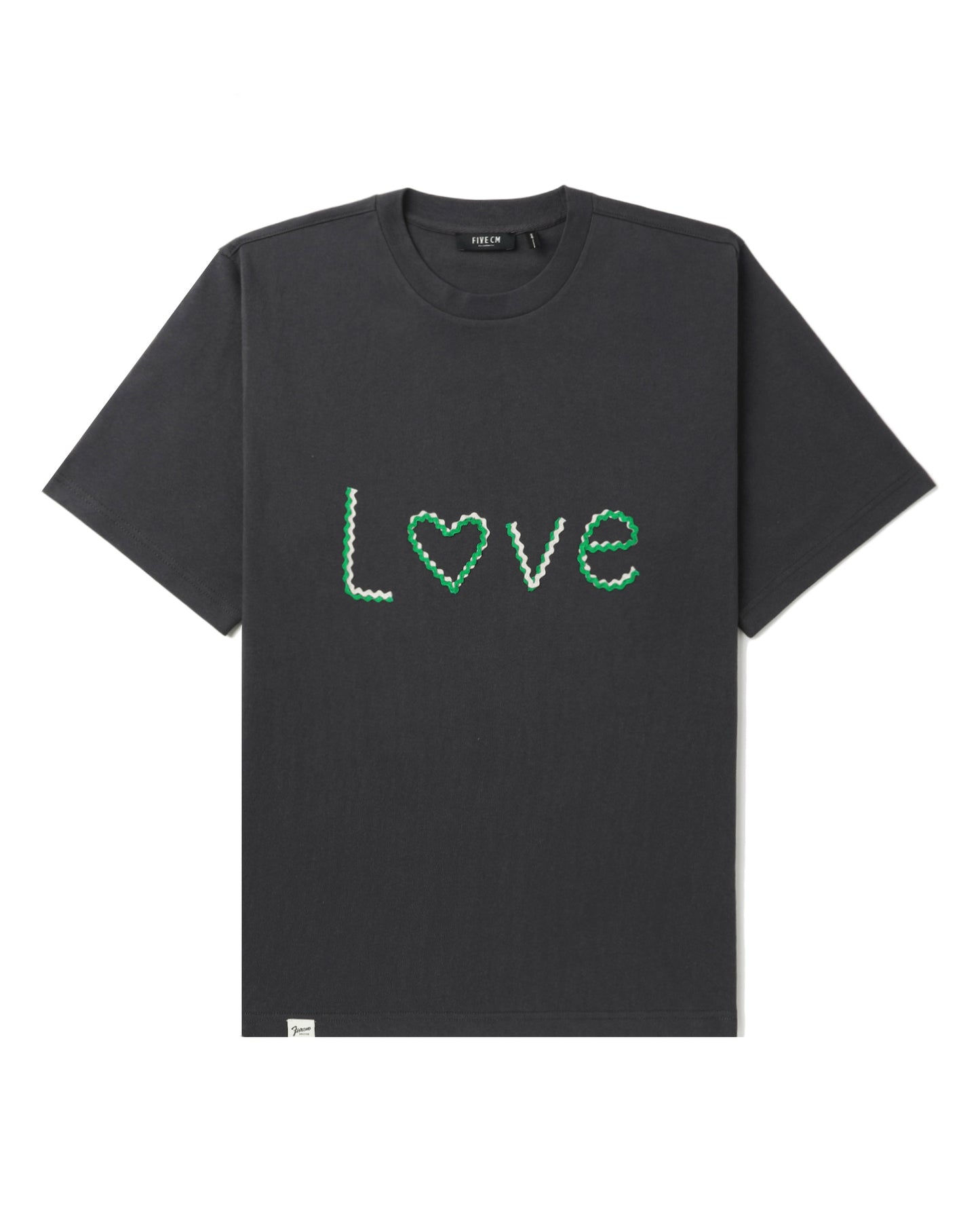 Men's Love T-shirt in Charcoal