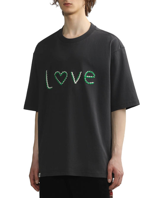 Men's Love T-shirt in Charcoal