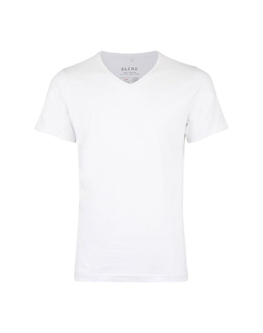 Blend BHDINTON V-NECK T-Shirt White 2-PACK