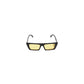 Corey, Rectangular sunglasses for men and women yellow lens UV400 protection